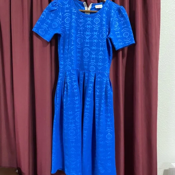 LulaRoe blue dress size S EUC - Picture 6 of 6